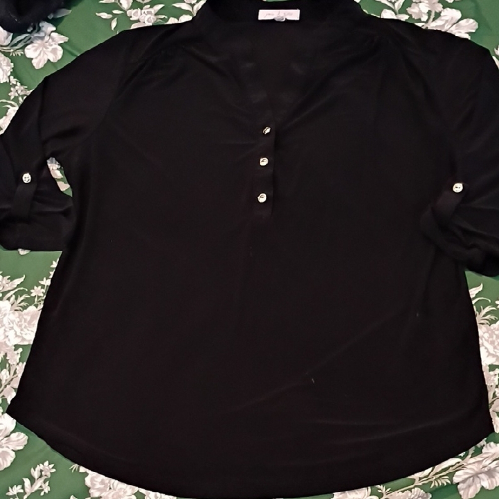 Elegant Black Women's Top